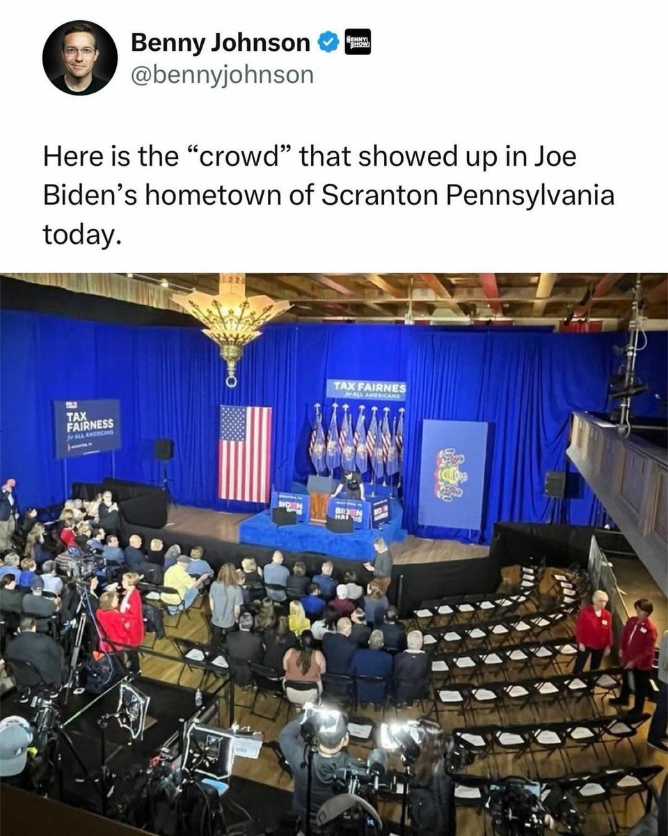 Wow, Joe knows how to draw a crowd, right? 👇🥴