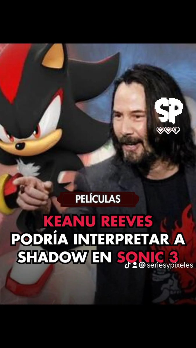 SeriesYPixeles's tweet photo. ⚠️ ¡Rumor!: Keanu Reeves podría prestar su voz para Shadow en la tercera película de Sonic

La productora no se ha pronunciado al respecto, por lo que la información es extraoficial

¿Te gusta este cast para el rival de Sonic? https://t.co/7JaE6s0oBQ