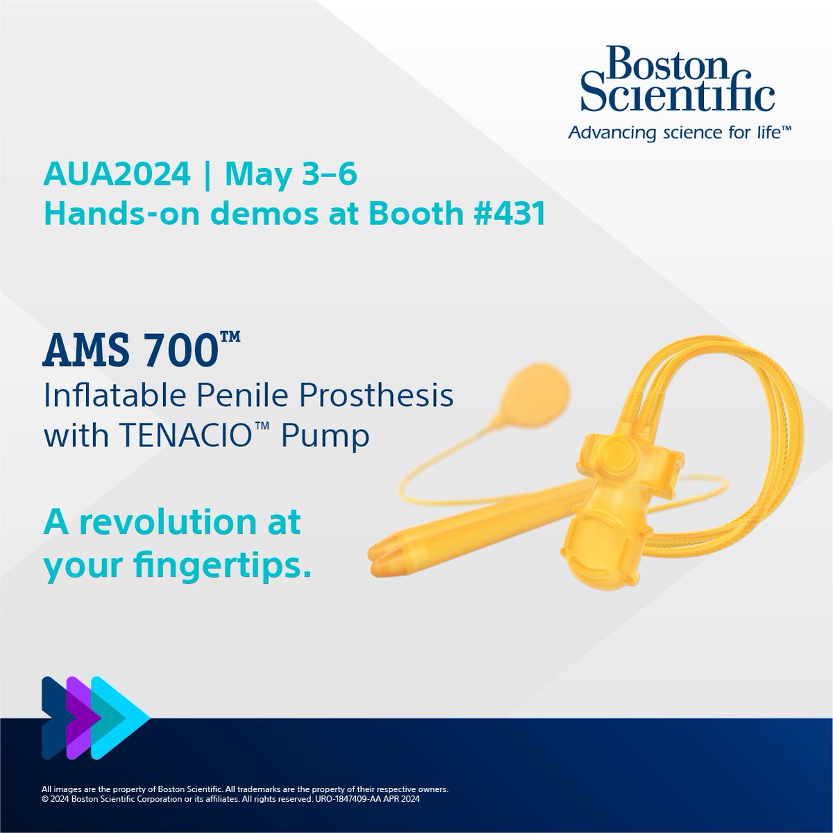 Learn more about the newly FDA-approved TENACIO Pump at #AUA24! Visit Booth 431 for a demo and see the updated design features aimed to streamline the patient experience. bit.ly/3Jkbb2F