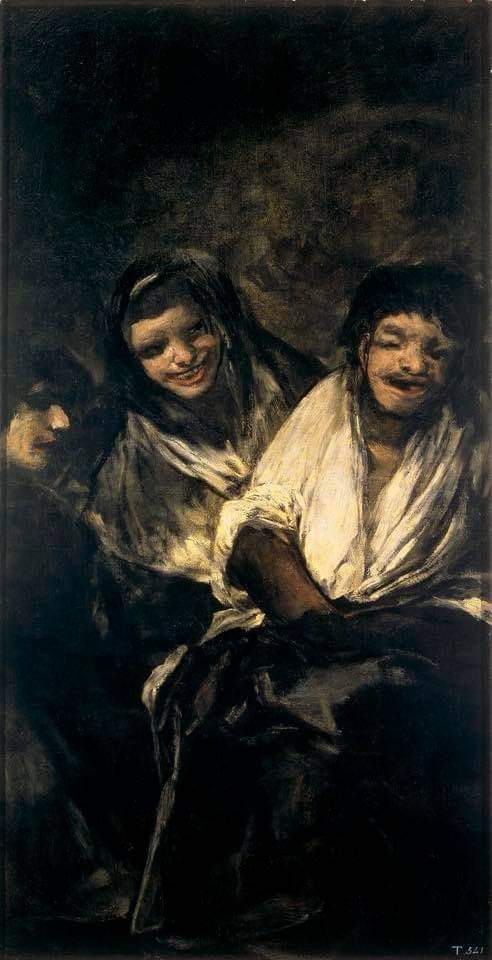 Pinturas negras de Goya. Mujeres riendo.