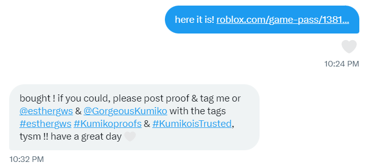 won a gw from <a href="/GorgeousKumiko/">Kumiko</a> and got my prize by  <a href="/estheriiaa/">esther 🎀 ia</a> ! (<a href="/esthergws/">esther ୨୧</a>) TYSM u guys!! they are trusted :) !
 #esthergws #Kumikoproofs  #KumikoisTrusted