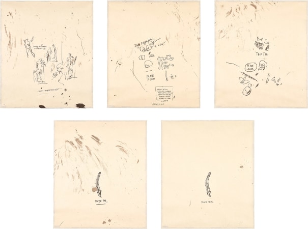 #auctionupdate
Lot 125
Jean-Michel Basquiat
Untitled (from Leonardo), 1983
numbered 45/45 Estimate: $60,000 - 90,000
Hammer: $140,000