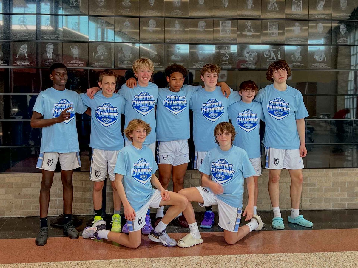 MNWolvesBBall's tweet photo. Congratulations to 8th Grade Kolles, first place in the Comets Shootout! https://t.co/oslgoTPx7r