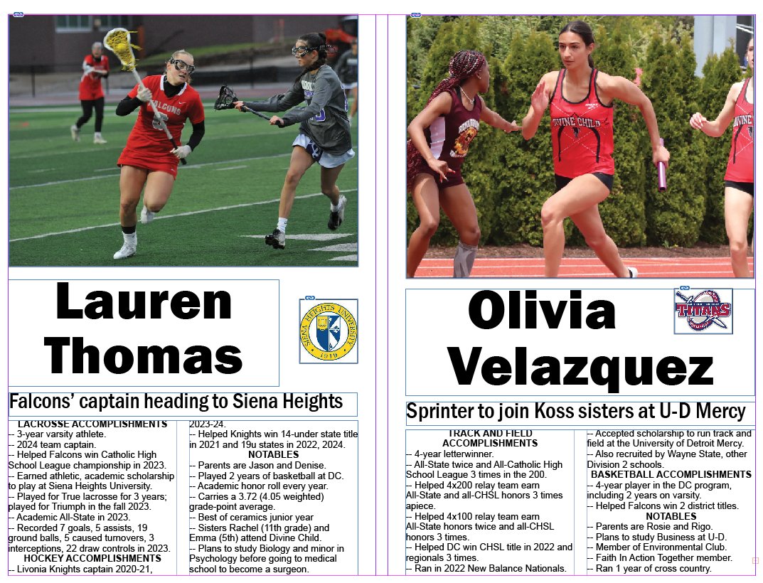 The spring signing ceremony is set for 3 pm Wednesday in the auditorium and is open to the public. Come and show your support to Kirsten Koss, Meghan Koss, Lauren Thomas, Olivia Velazquez, Ethan Lewis and Keegan Tripp. <a href="/DCGirlsTF/">DC Girls Track & Field and XC</a> <a href="/dcglax/">Divine Child Girls Lacrosse</a> <a href="/DCHSBOYSGOLF/">Coach Jackett</a> <a href="/DCGBball/">DCHS Girls Bball</a> <a href="/DCHS_Football14/">DCHS Football</a>