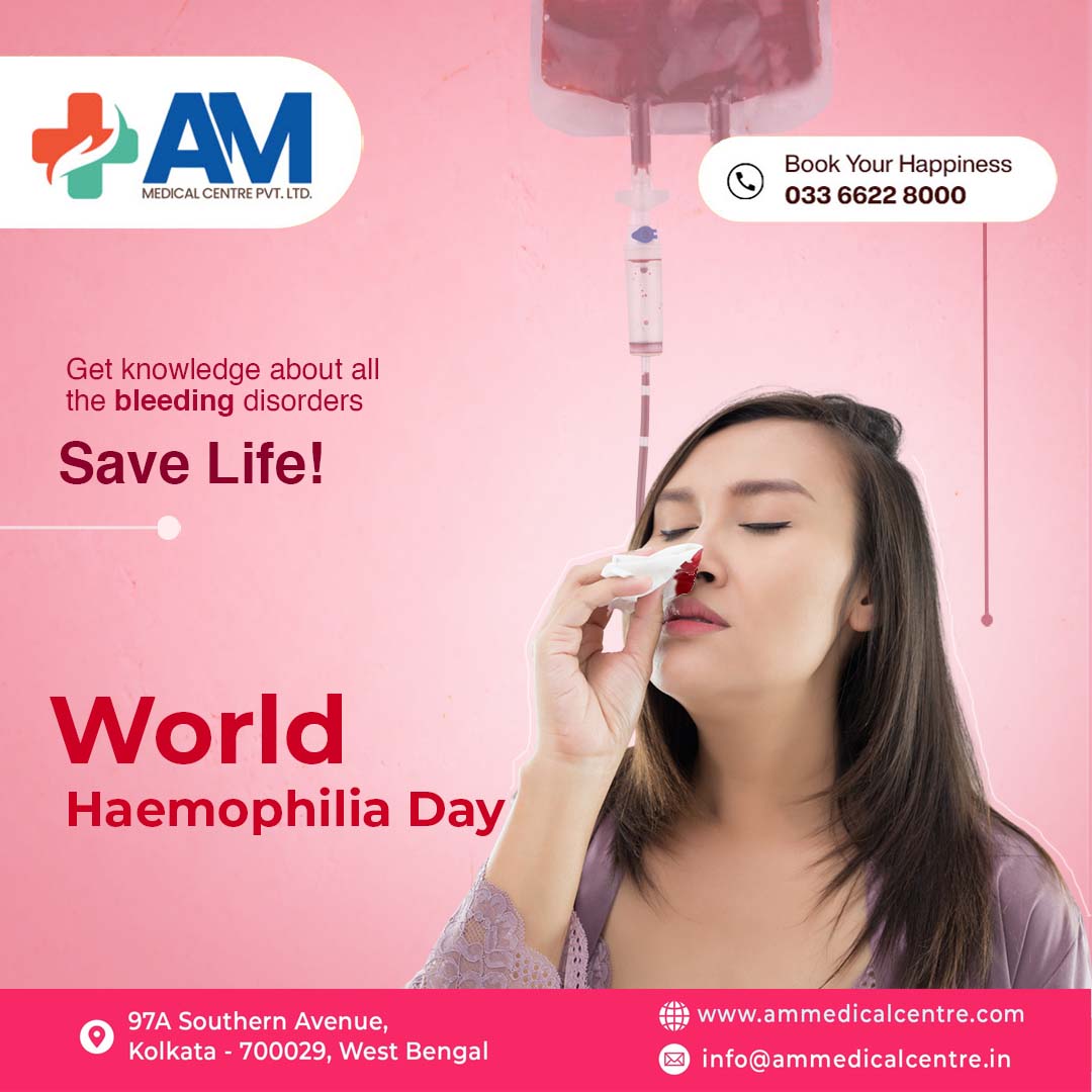 Today, we stand together in solidarity with the brave warriors battling haemophilia. Let's raise awareness, spread knowledge, and show support for those living with this condition. #WorldHaemophiliaDay #HemophiliaAwareness #StrongerTogether #AMMedicalCentre #HealthcareForAll