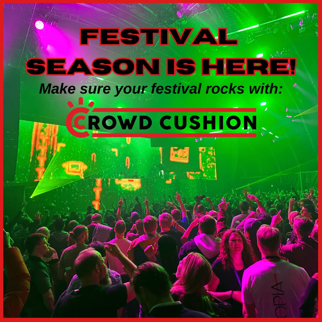 Festival season is here but it's not too late to rent Crowd Cushions for your summer festival! Reach out today to learn how to bring Crowd Cushion to your event to ensure a safe and enjoyable experience for all attendees! 🎶☀️ #FestivalSeason