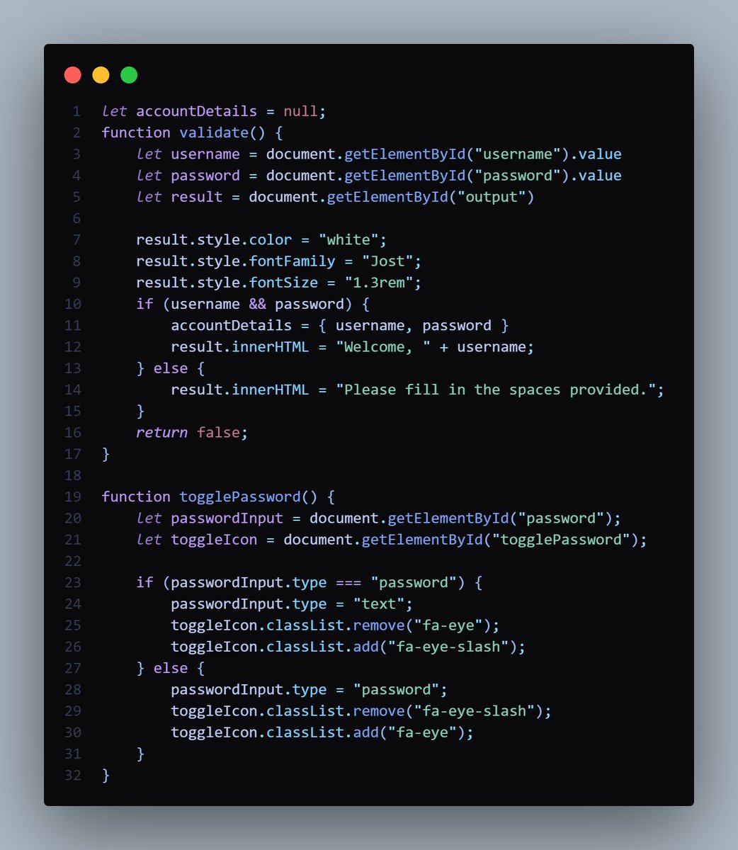victor_es17's tweet image. Day 17 of #100DaysOfCode 💻🖤🔥
Onsubmit Event Type in Js, just created a simple create account form 📄🖌️
#frontendwebdev
#tech
#javascript
#webdev
#slyyv17