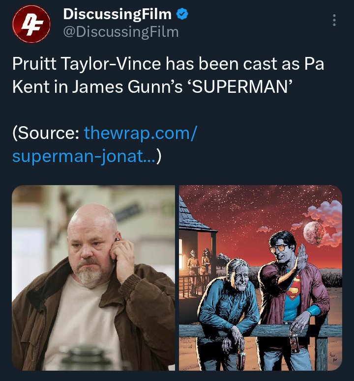 I feel like soon we'll see bs hostility online towards the newly cast pa kent actor for superman. Hopefully not but I can already imagine some of the things said. Obviously you can disagree with the choice and have doubts but people tend to take fictional comic stuff too far.