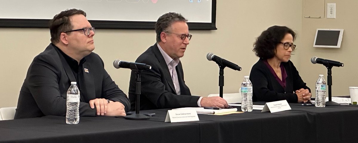 At the recent USPTO AI/IP Symposium, the DGA's Russ Hollander stressed urgency for robust AI guardrails: 'We must learn from past mistakes. AI needs regulation now to protect artistic integrity and rights.' Read more about the event at: dga.org