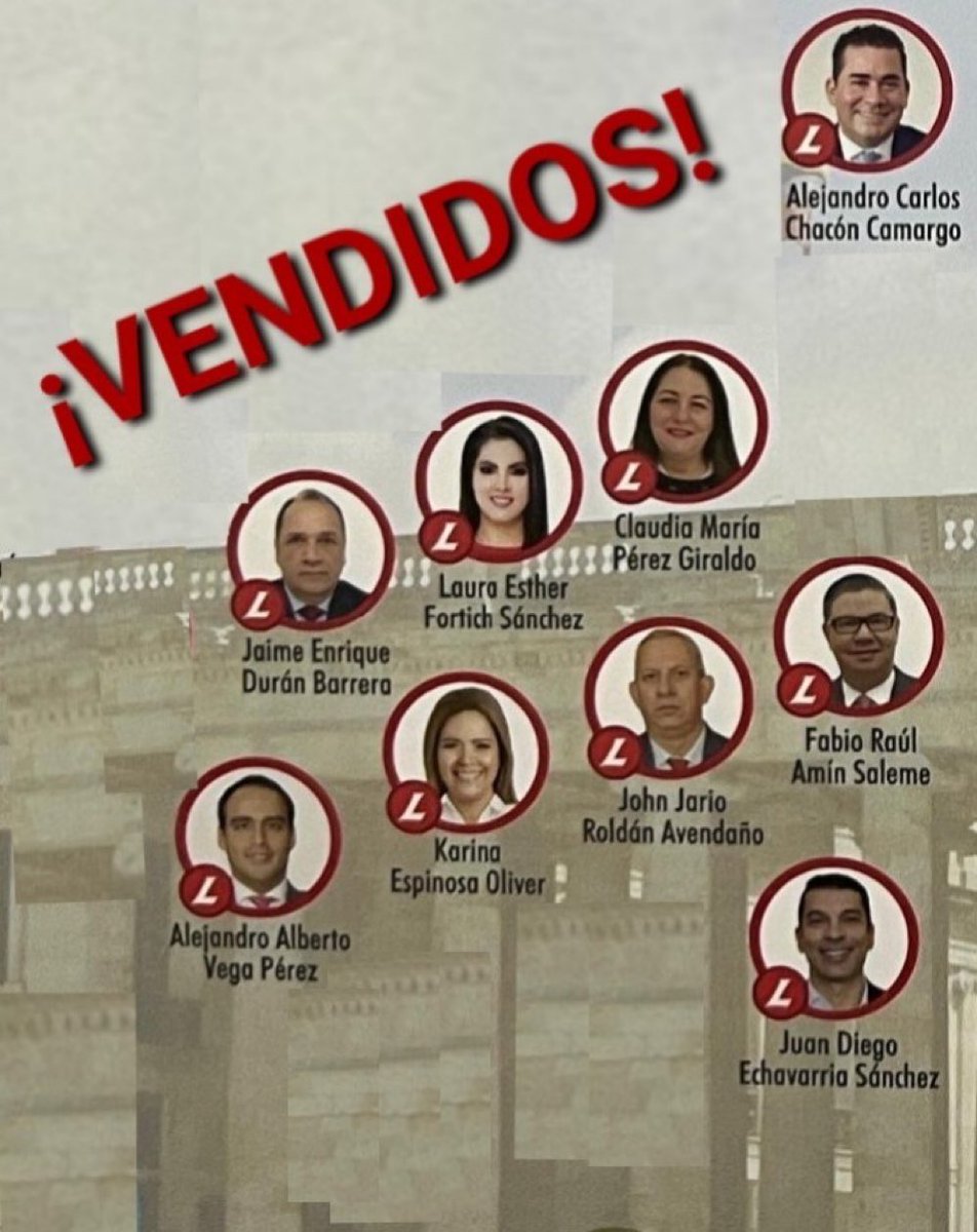 maitamaia's tweet image. Pagarán por dejarse comprar acabando con los colombianos trabajadores
@fabioaminsaleme
@ChaconDialoga
@JuanDiegoEcha14
@Kespinosaoliver
@laurafortichsan
@ClaudiaPerezGi
@johnjairoroldan
@AlejandroVegaLi
@jaimeduranbar #vendidos #vendepatria #irresponsables ⁦@PartidoLiberal⁩