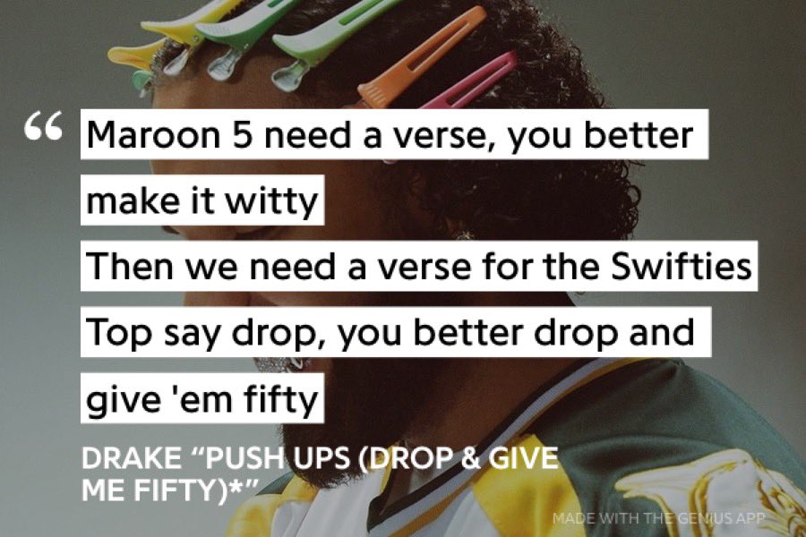 This bar put Drake 1-0 up