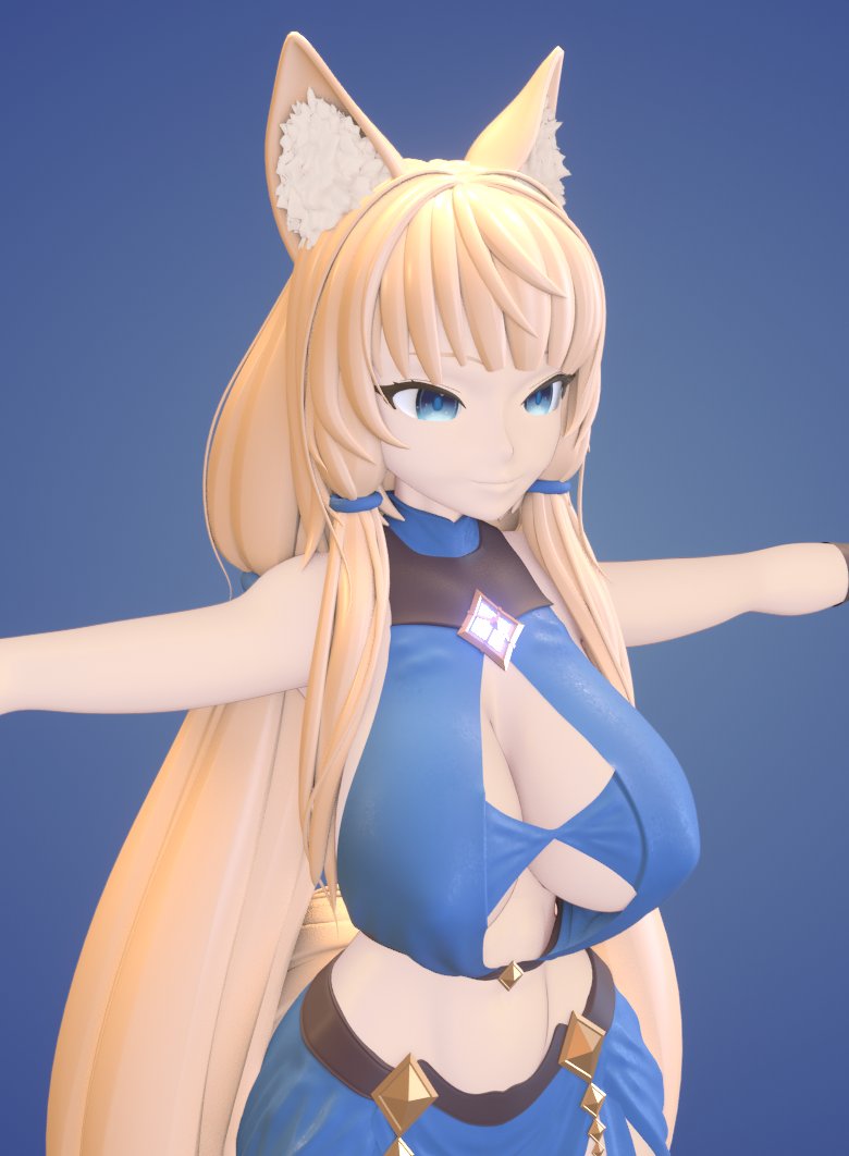 Mid day modeling stream started over on Twitch.tv/SDKenji come hang out and ask questions. Working on UV and textures for Nia