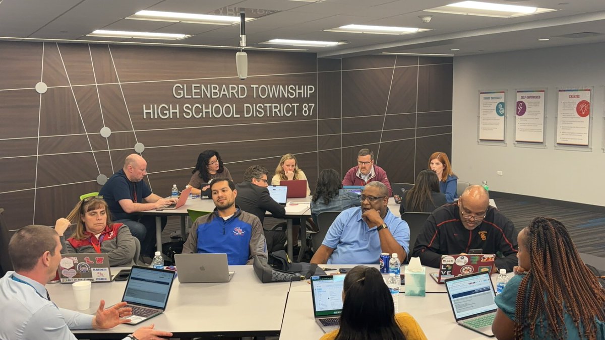 susannamelon's tweet photo. D87’s District Equity Leadership Team collaborating on the creation of our Year-3 Equity Action Plan to implement next school year. This accountability framework measures and sustains our actions as we continue to advance systemic equity to best serve all students. @SuptLarson https://t.co/NFPFdBUt1R