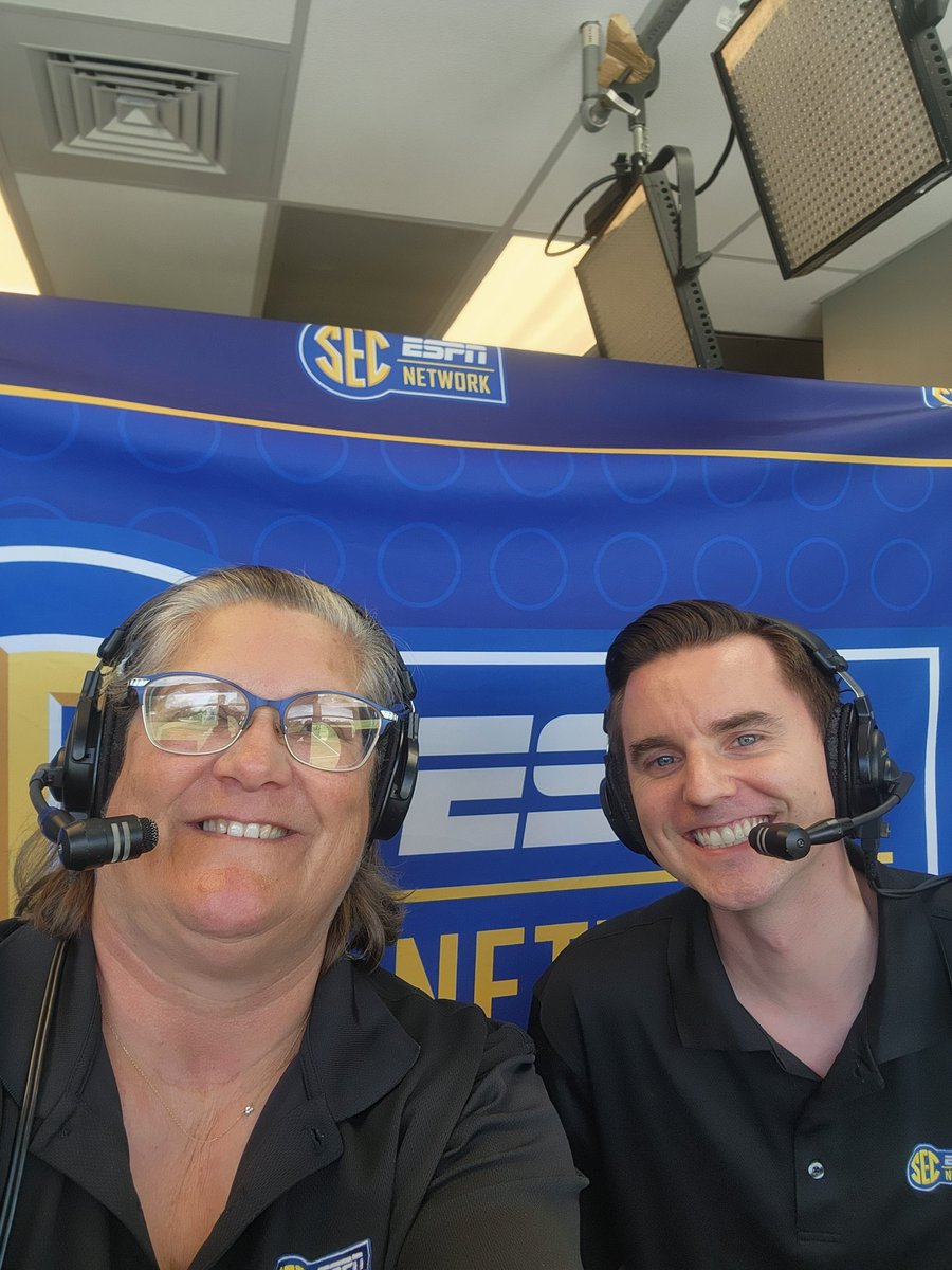MissyDickerson's tweet photo. Doubleheader @olemisssoftball vs @latechsb  Join @jakehromada and myself for the call!  Check us out on the @espn app! https://t.co/62ucLIKm8s