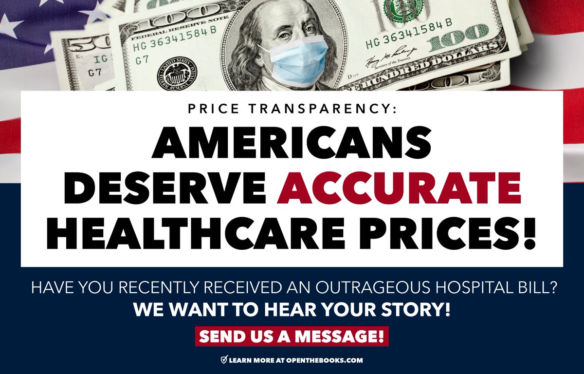 #PriceTransparency: It’s time to hold the Biden Administration accountable and enforce real, upfront prices in healthcare, NOT estimates! 📧 SEND US A MESSAGE! Can you please help us prove that estimates do not work when it comes to price transparency in healthcare? If you’ve…