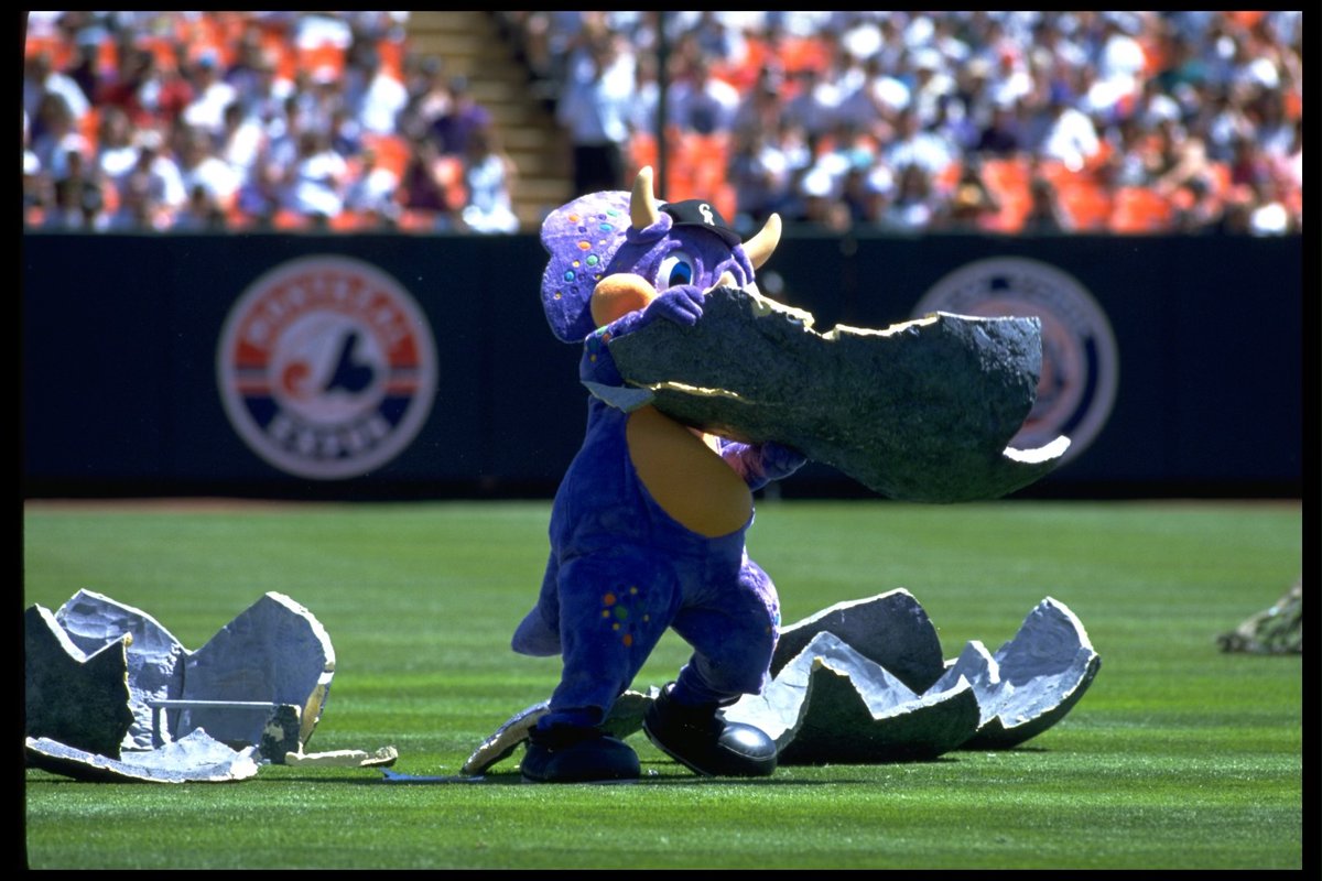 Rockies's tweet photo. Started in the egg, now we’re here. 

Happy 30th Birthday Dinger! https://t.co/y3YqIe7A0G