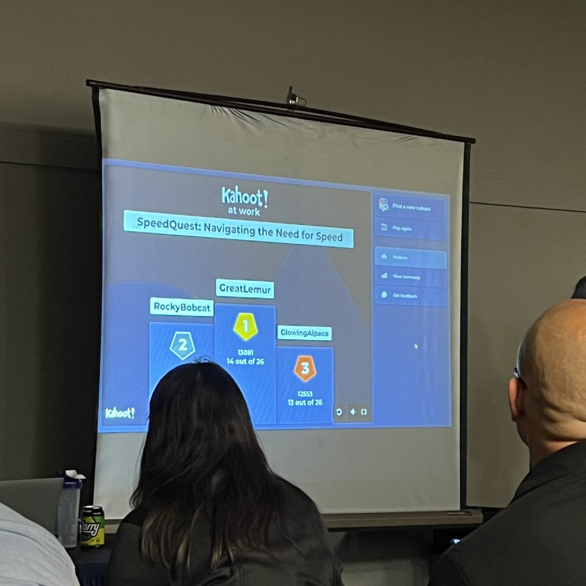 KHPTrooperTiff's tweet photo. Us PROs attended @TrooperBenKHP presentation. It was a packed room! I think I won the most candy - not sure how I didn’t get first place. 

It was a great time with a lot of great questions asked about speeding violations, reckless driving &amp; crashes.

#kansastsc https://t.co/a2GUHAN9rU