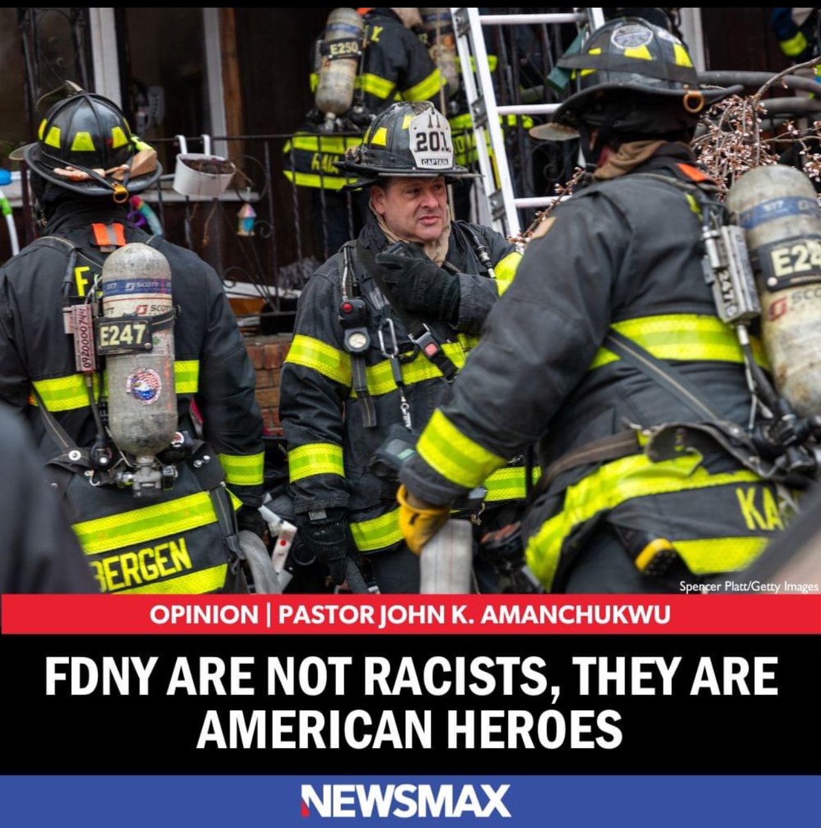 The FDNY, next to the NYPD, is comprised of the most self-sacrificing Americans in our nation. These brave individuals are God-fearing patriots' says, Pastor John K. Amanchukwu Sr.
