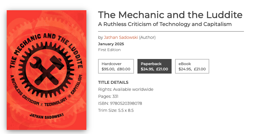 My NEW BOOK now has a page on the UC Press website! It's a (nearly) real object! I'm so hyped for this to be out. It's the best thing I've ever written. All killer, no filler. And the cover design is unbelievable. I can't wait for people to crack it open.  ucpress.edu/book/978052039…