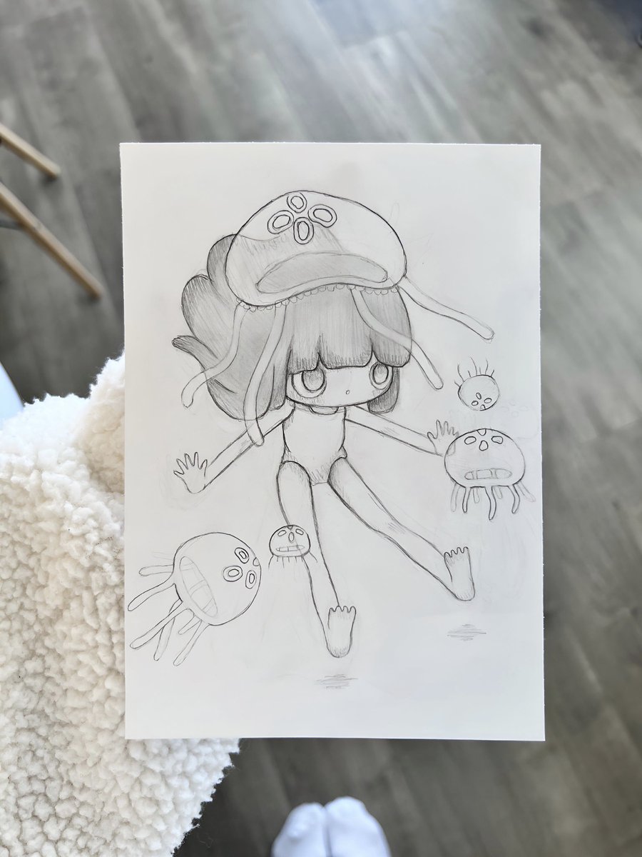Mini sketches for painting 🤍 jellyfish