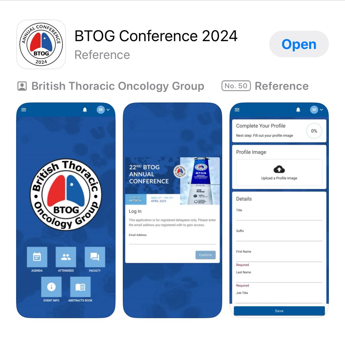 #BTOG24 app is up and running Doing forget to download it tonight