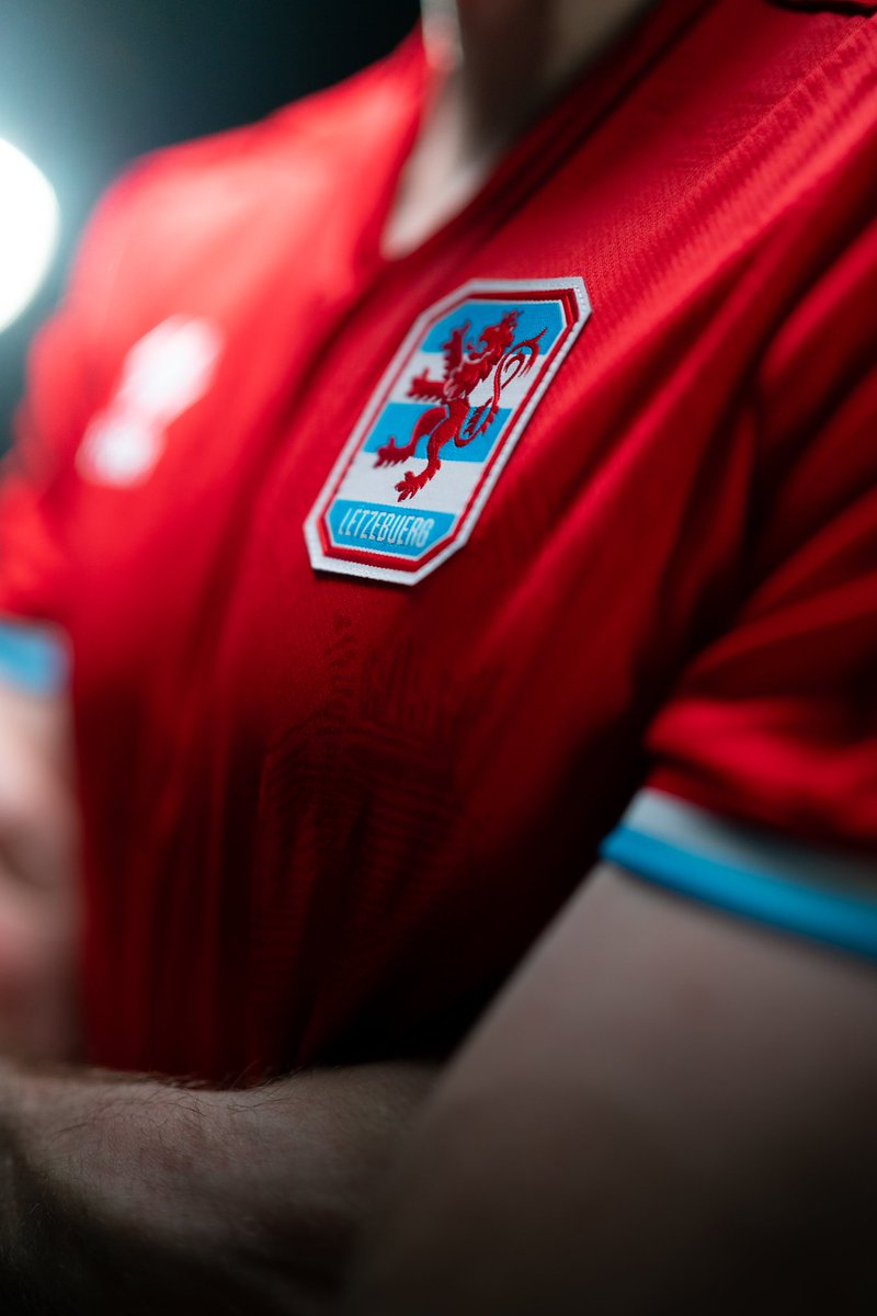 This is the new Home shirt for the Luxembourg national team, to be worn between 2024 and 2026.

Read more: footballshirtculture.com/new-kits/luxem…

#Luxembourg #TeamRoudeLéiw #errea #erreasport #footballshirts #soccerjersey #newkits