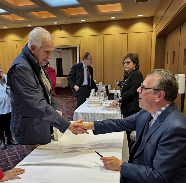 SCWCulturalArts's tweet photo. SCW Cultural Arts at Emanuel hosted a book signing with Michael Waldma: "How the Supreme Court Divided America." We were happy to greet old friends and welcome those who are new to SCW. #scwculturalarts https://t.co/0miR9dPdOd