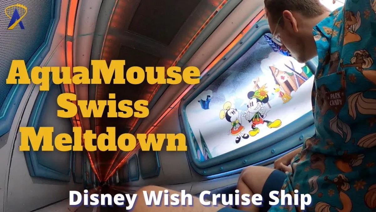 Let's take a ride! POV: Aquamouse Swiss Meltdown Water Slide Ride on the #DisneyWish Cruise Ship buff.ly/4aCW6VW