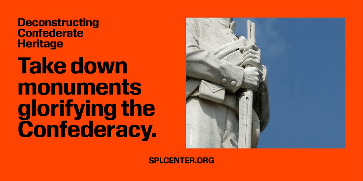 Across the U.S., communities recognize that the true legacy of the Confederacy was to preserve slavery and promote white supremacy 📣!

Access the SPLC's #WhoseHeritage resources & #TeachTruth about the Confederacy 🔗: splcenter.org/whose-heritage