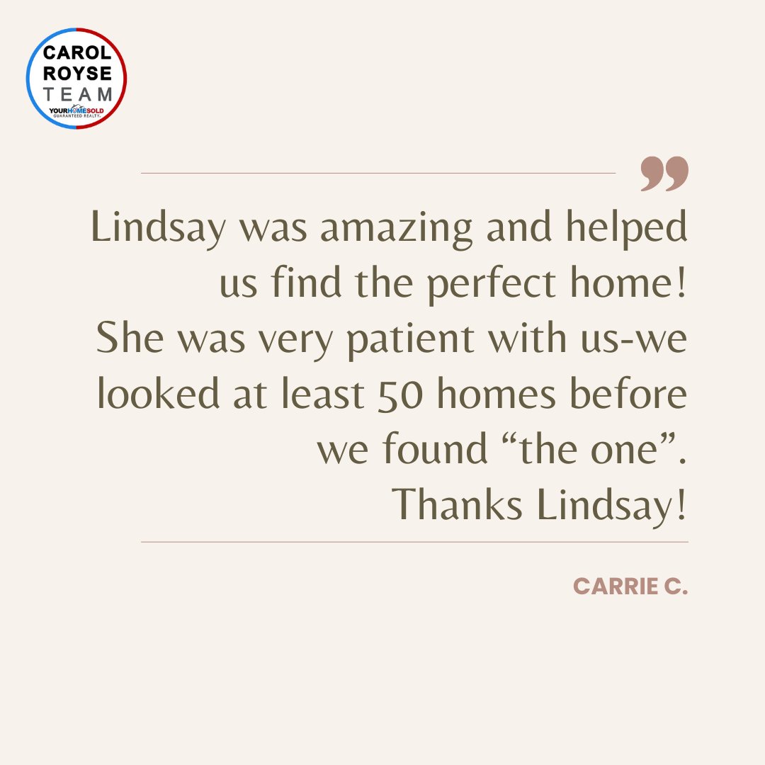 We at The Carol Royse Team take the utmost pride in going the extra mile for all our clients! Thank you Carrie for allowing the Carol Royse Team to work with you.

#carolroyseteam #secondmileservice #AZhomesold #happyclients #fivestar #thankful
