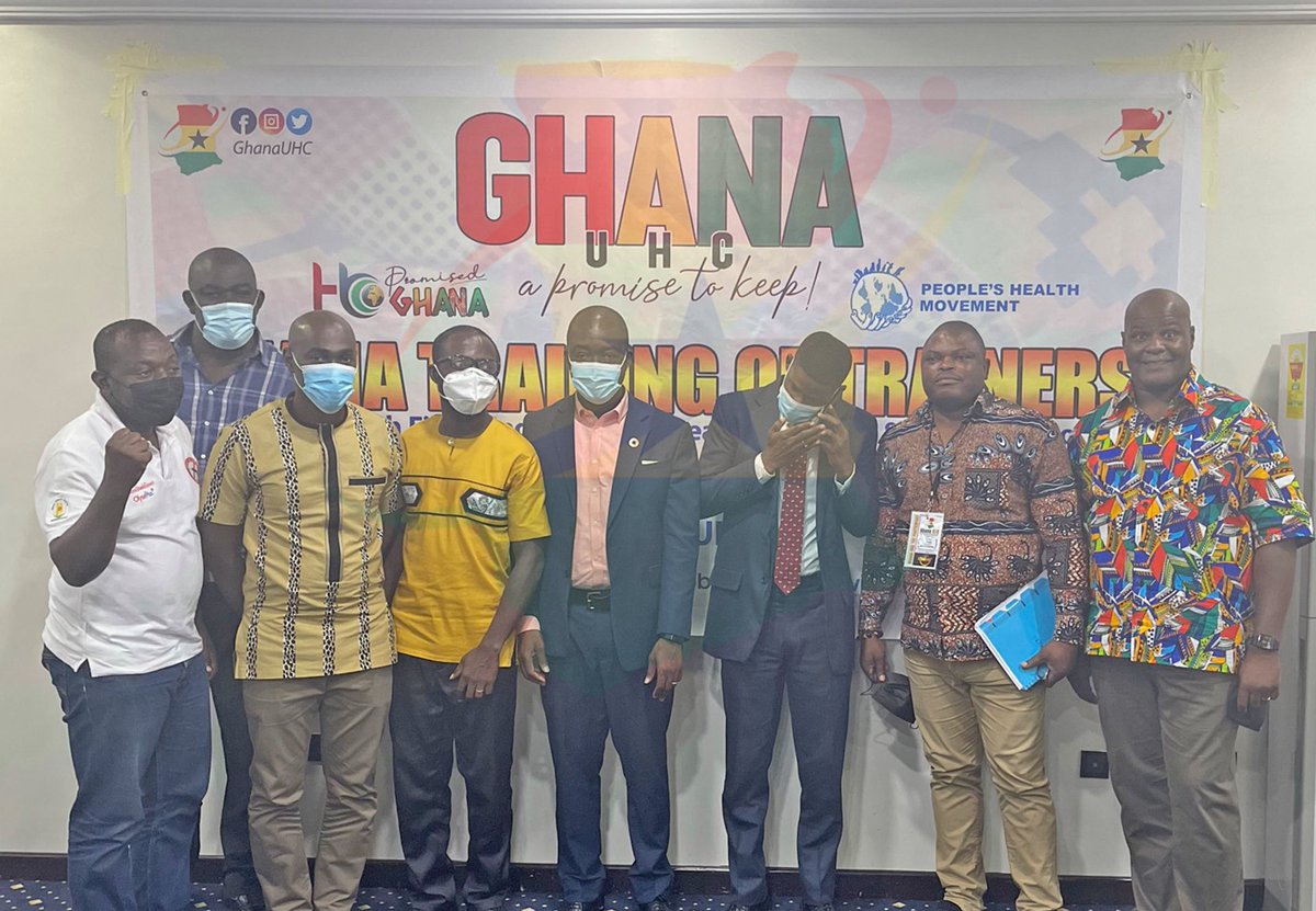 UHCGhana's tweet photo. Highlights of the second session of UHC Ghana Training of Trainers in August 2021, which focused on Ghana's UHC Roadmap, reviewed the National Health Insurance Scheme and its packages, and examined the Right to Health in Ghana with participants from the first session

#UHCGhana https://t.co/zGAyJY4RIm