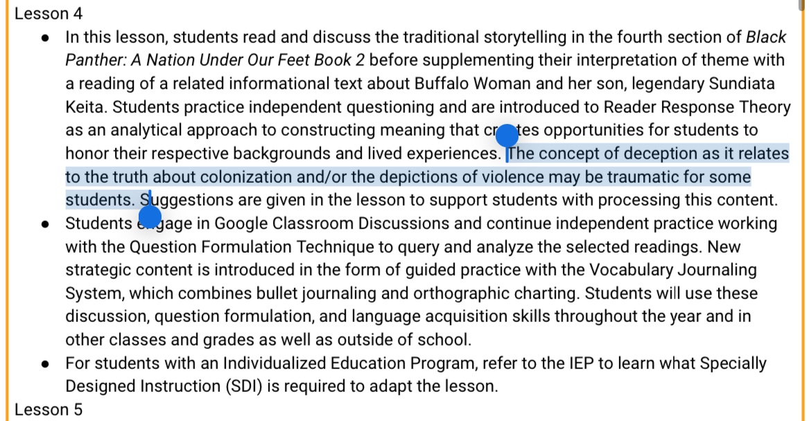 Don’t worry everyone, Chicago Public Schools is well aware its Skyline curriculum is probably going to invoke “traumatic” feelings in students as they indoctrinate them in Postcolonialism. 

In fact, that’s the point. They want the kids hyped up on negative emotions.