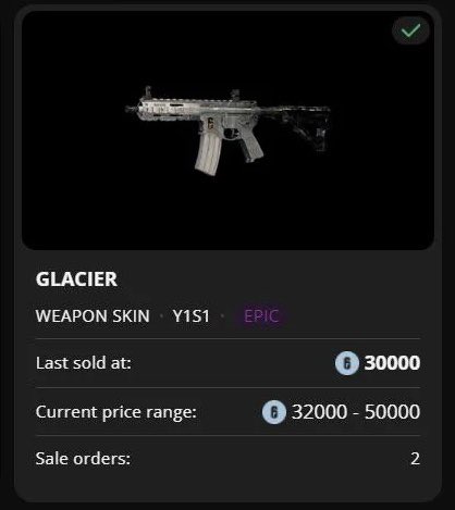 Einfach von nem Insta Typen Markert Place Methode gemacht und glacier auf Smurf acc für 120 Credit bekommen 😭