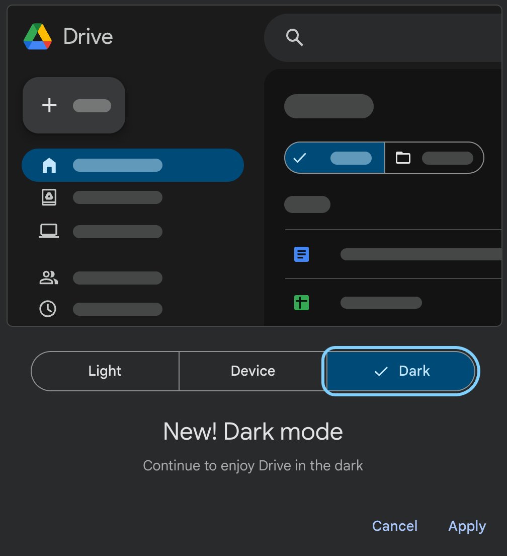😎 #DarkMode on @GoogleDrive is finally here on ALL accounts! 😜 I have it on good authority that @mrshowell24 is most excited and will be switching straight away! 👀 workspaceupdates.googleblog.com/2024/04/dark-m… 🤔 Will YOU be switching over to the #DarkSide?! #GoogleEDU #GoogleChampions…