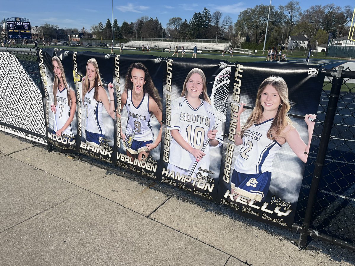 At @GPSouthHS for the girls varsity lacrosse game vs. St. Claire Shores Lakeview High School