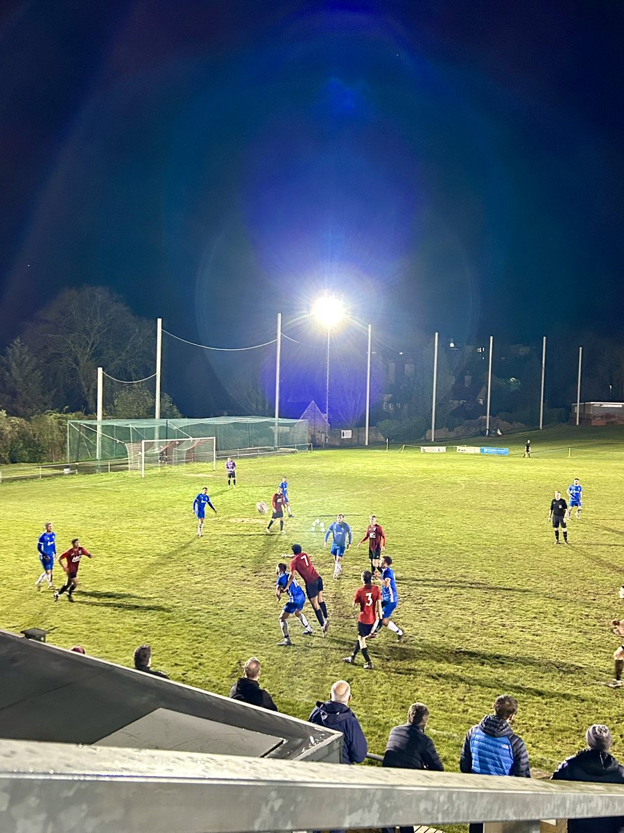 Orange sky at night, a @HallamFC1860 delight! The #Countrymen put 6 past @MainMaltby who, credit to them, never stopped attacking a got a goal too. Big night for @LewisMacaskill7 who bagged a hat-trick! Looking forward to the final 2 home games! ⚽️👍 #HallamFC @NCEL #goals