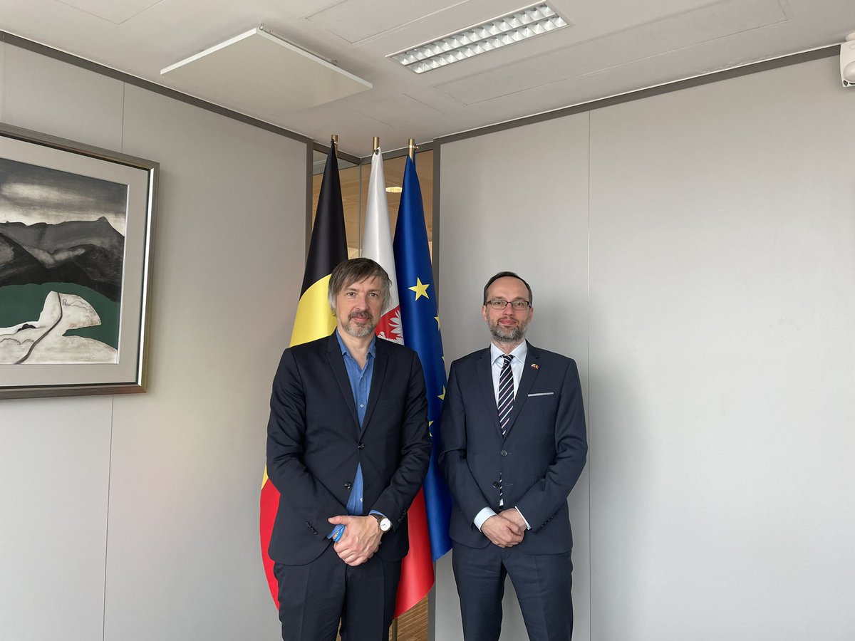🇵🇱Secretary of State @k_bolesta took part in the Informal Meeting of 🇪🇺 Energy Ministers under the 🇧🇪 Presidency. He had also a meeting with Ambassador R. Siemianowski. #EU2024BE @MKiS_GOV_PL