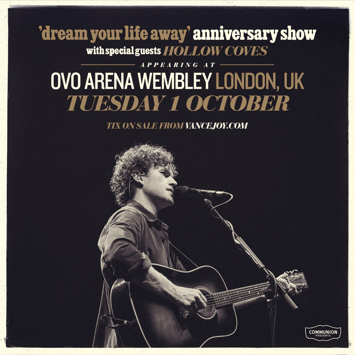 Thanks to @HollowCoves for asking to join the show! See you at @OVOArena Wembley in October. Tickets on sale now. comm.tix.to/VanceJoy