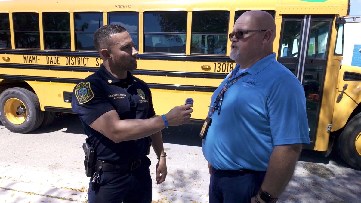 Exciting day collaborating w/ @MDCPS_Buses to create a bus safety video! Huge thanks to Administrative Director James Hick & School Bus Trainer Richard Johnson for their invaluable support. Stay tuned for the final cut!#YourBestChoiceMDCPS #protectingourfuture @SuptDotres @MDCPS