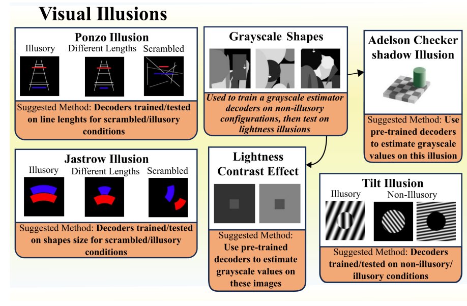 Biscione et al. (2024) develop tools and image datasets to evaluate DNNs across 30 visual psychological phenomena, covering things like Weber's law, crowding, visual illusions, shape recognition, and much more. github.com/MindSetVision/… arxiv.org/abs/2404.05290