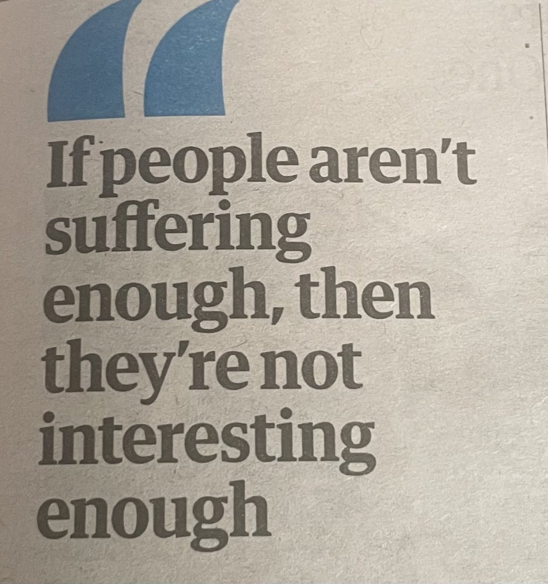 Three great quotes in my recent Guardian