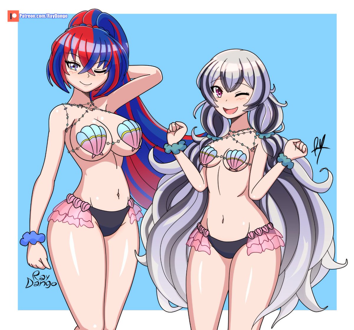 Seashell Bikini Alear and Veyle Commissioned by @blaygency