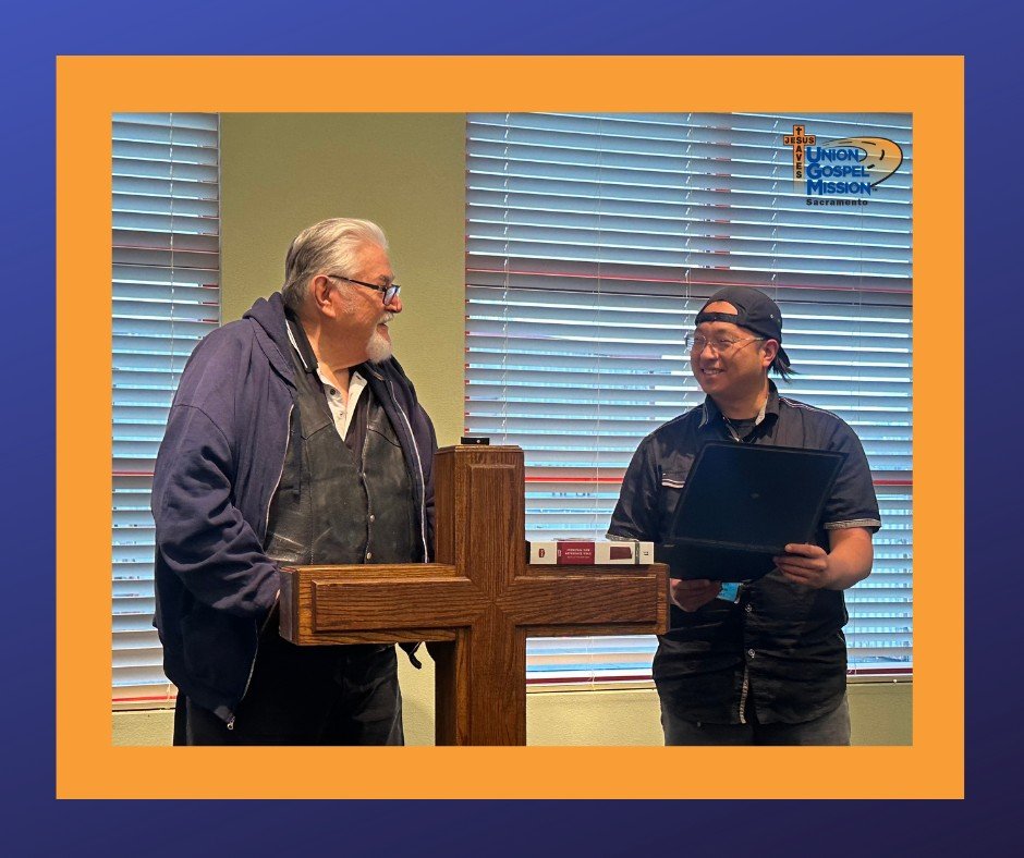 ugmsac's tweet photo. We are excited to announce yet another New Life Program graduate: Brian!
It was here at UGM Sacramento that Brian gave his life to Christ. Today, Brian is a forgiven, saved man living in our transitional home.
Praise the Lord! Great job, Brian!! https://t.co/RhiGpUmS9C