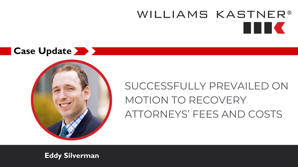 #Attorney Eddy Silverman successfully prevailed on a motion to recover attorneys' fees and costs, recovering nearly $400,000 for our client as a sanction for opposing counsel’s bad faith #litigation tactics. #CommercialLaw #PNW