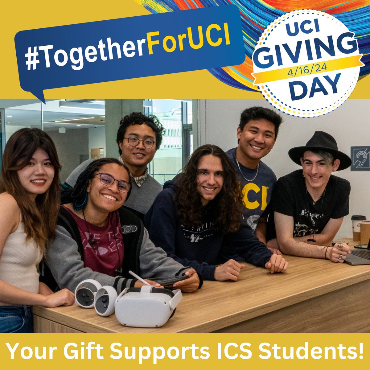 ⭐ Giving Day is Today! ⭐

Together we’re making a difference! Every gift counts, so continue supporting ICS! Check out all the impactful ways you can contribute to UCI ICS students right now: bit.ly/UCIgivingday20…

#TogetherForUCI #UCIGiving #UCIICS #UCIGivingDay