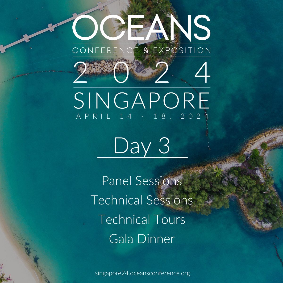 Day 3 at OCEANS 2024 Singapore awaits! 🌊 Dive into enriching technical sessions, tours, and panel discussions. Visit the exhibition and join us for an unforgettable Gala tonight! Questions? Ask the chatbot: rajmis.github.io/conf_chatbot/ #OCEANS2024Singapore #OCEANSFanatic