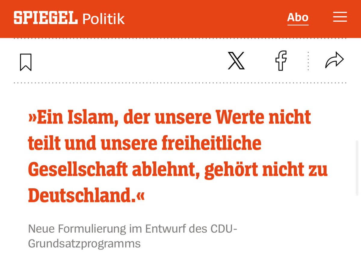 #Deutschland, einst bekannt für seine Denker und Dichter, befindet sich nun in einer Zeit, in der z.B wochenlang über den erhobenen Zeigefinger eines Fußballers (A.Rüdiger) diskutiert wird. Nun sehen sich führende Parteien offenbar auch dazu veranlasst, bestimmte Religionen…