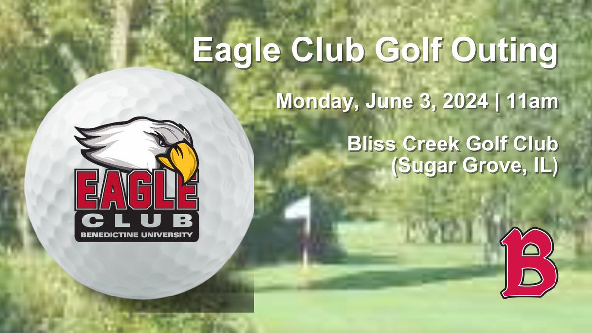 Golfers, sponsors, dinner guests ... if you're a BenU alum, join us 6/3! alumnicommunity.ben.edu/EagleClubGolf24