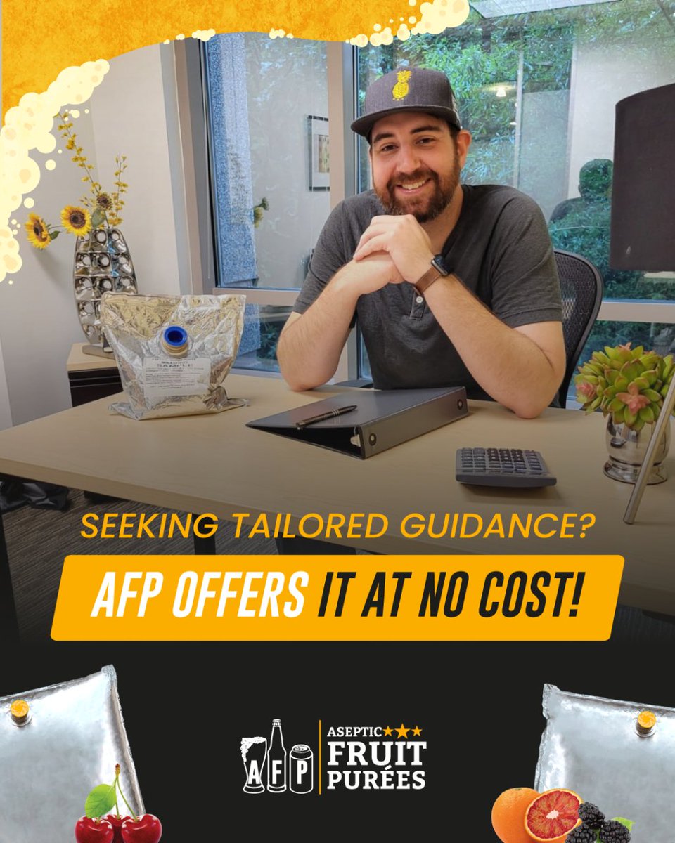 Experience unmatched expertise in fermented beverages, all thanks to our dedicated team. Connect with us today!

asepticfruitpurees.com/pages/experien…

#AFPFlavors #QualityFirst
