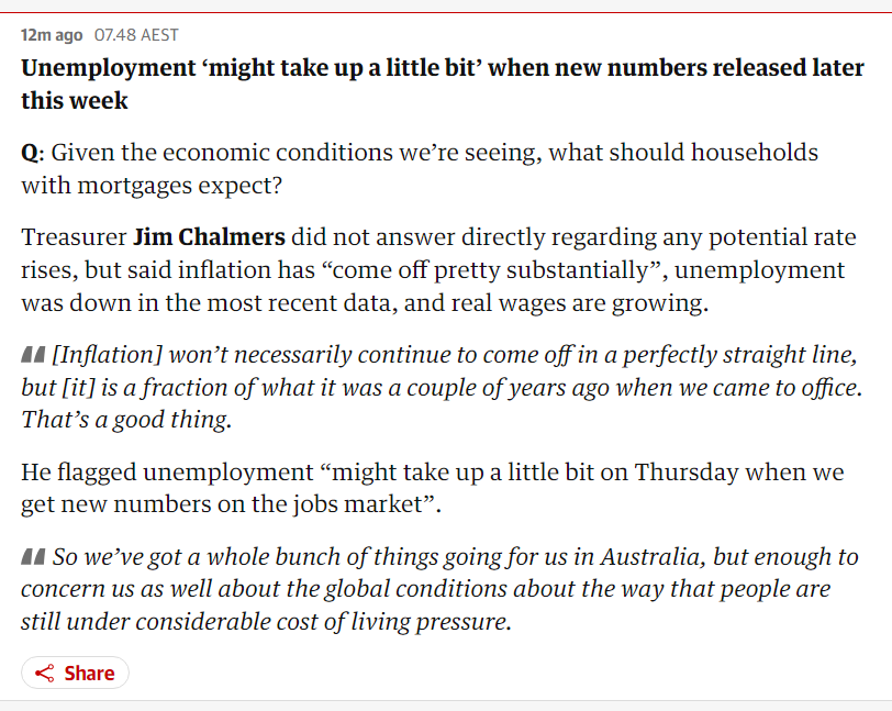 @JEChalmers @PatsKarvelas @abcnews Like these guys, the ppl who you need to be unemployed to secure your economy. Do they deserve poverty?

#nobodyDeservesPoverty #Budget2024 #RaiseTheRate 

theguardian.com/australia-news…
